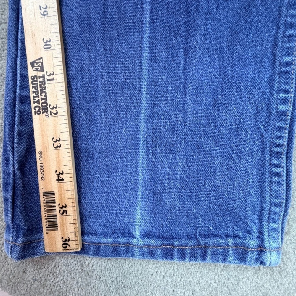 Vtg Wrangler Cowboy Cut Jean Mens Actual Fit 38x36 Blue Faded Denim Straight Leg - Picture 8 of 13
